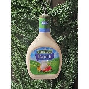 Original Hidden Valley Ranch Bottle 4 inch Decoupage Ornament